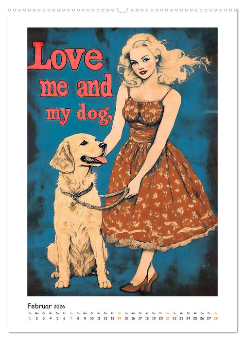 Retro Schilder (CALVENDO Premium Wandkalender 2026)