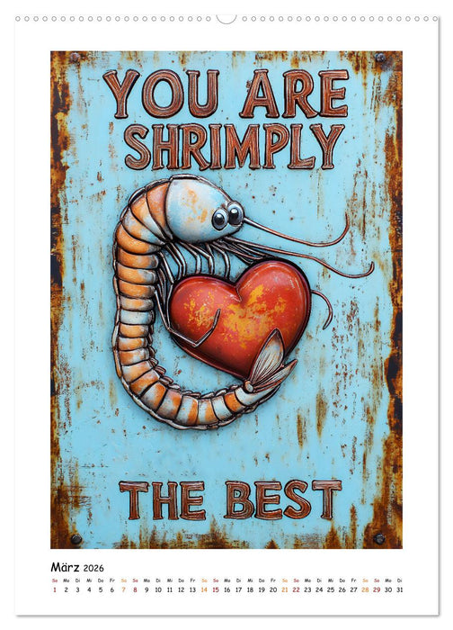 Retro Schilder (CALVENDO Premium Wandkalender 2026)