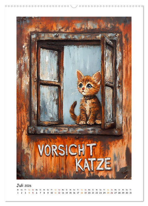 Retro Schilder (CALVENDO Premium Wandkalender 2026)