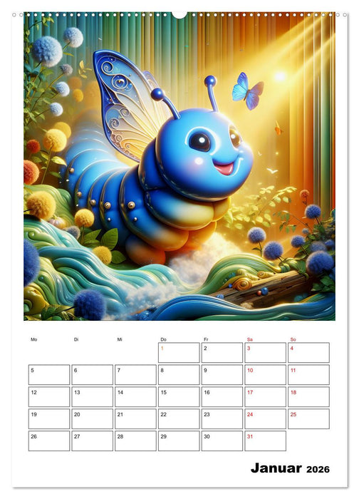 Heitere Insektenwelt (CALVENDO Wandkalender 2026)