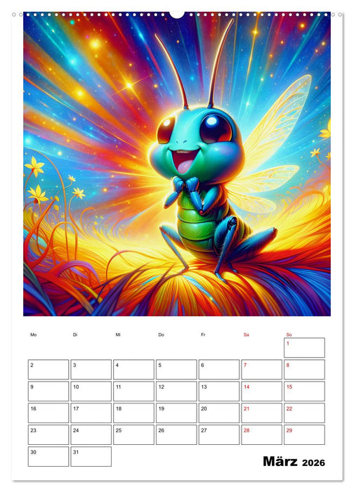 Heitere Insektenwelt (CALVENDO Wandkalender 2026)