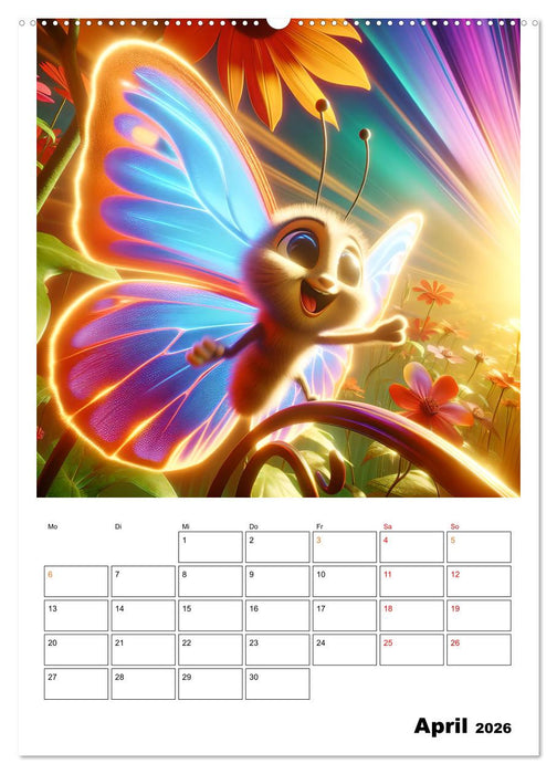 Heitere Insektenwelt (CALVENDO Wandkalender 2026)