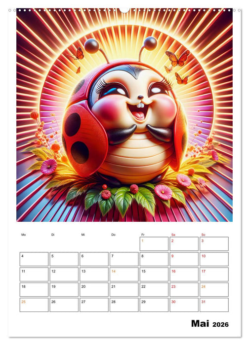 Heitere Insektenwelt (CALVENDO Wandkalender 2026)