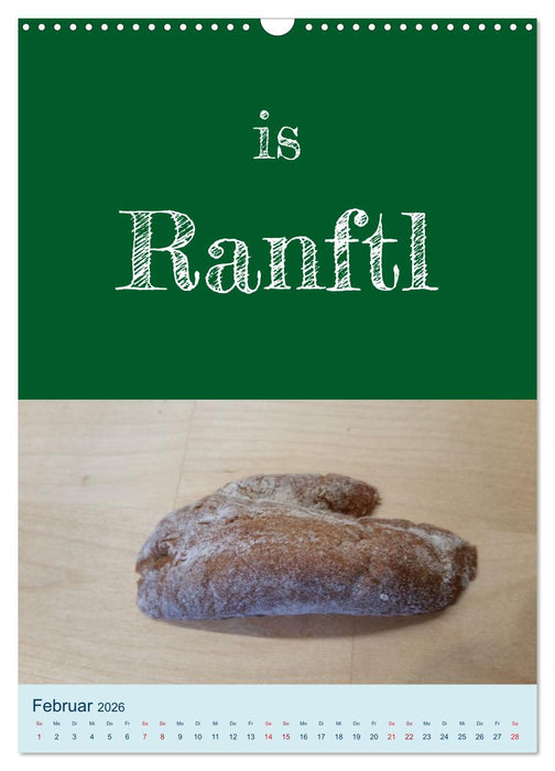 Erzgebirgischer Mundartkalender (CALVENDO Wandkalender 2026)