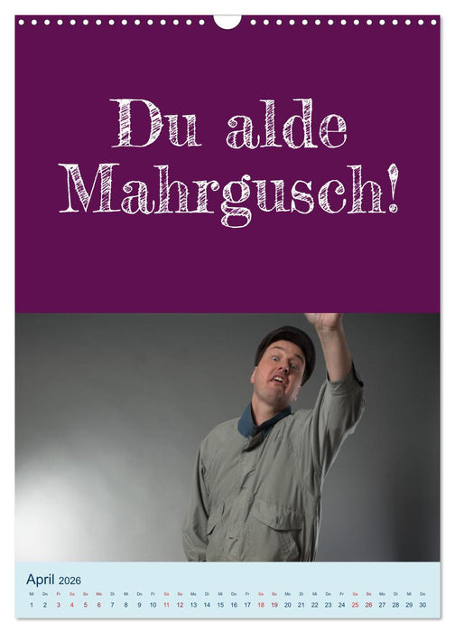 Erzgebirgischer Mundartkalender (CALVENDO Wandkalender 2026)