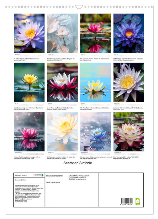 Seerosen Sinfonie (CALVENDO Wandkalender 2026)