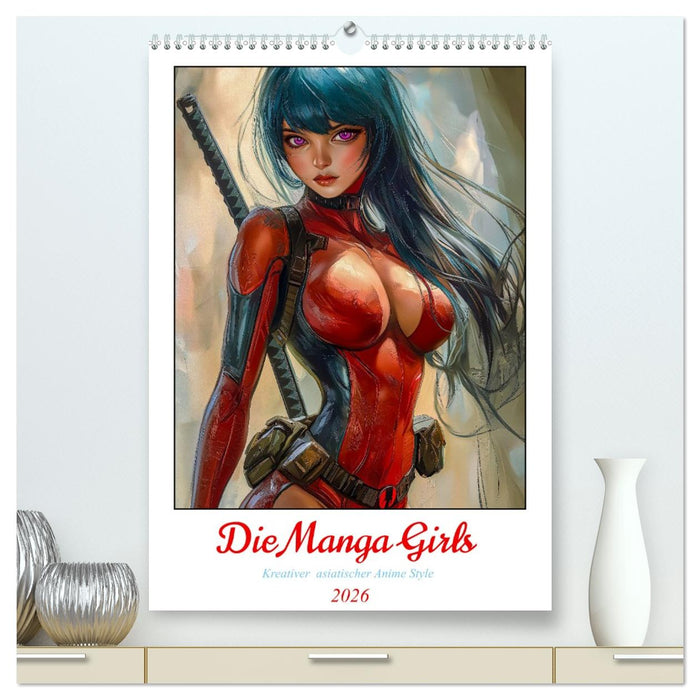 Die Manga Girls (CALVENDO Premium Wandkalender 2026)