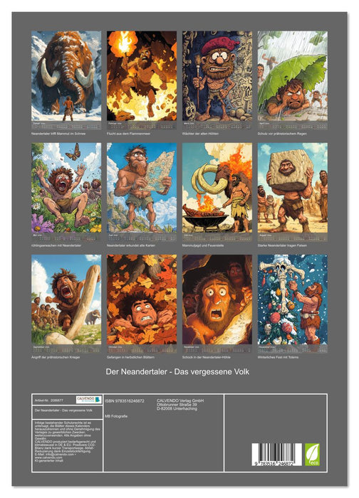 Der Neandertaler - Das vergessene Volk (CALVENDO Premium Wandkalender 2026)