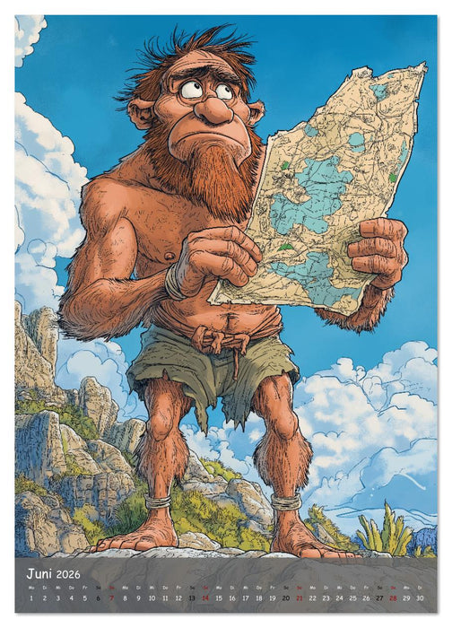 Der Neandertaler - Das vergessene Volk (CALVENDO Premium Wandkalender 2026)