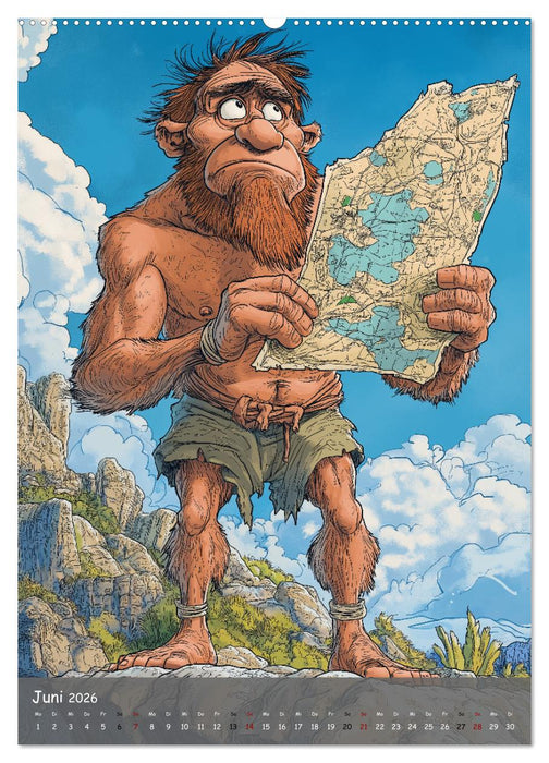 Der Neandertaler - Das vergessene Volk (CALVENDO Premium Wandkalender 2026)