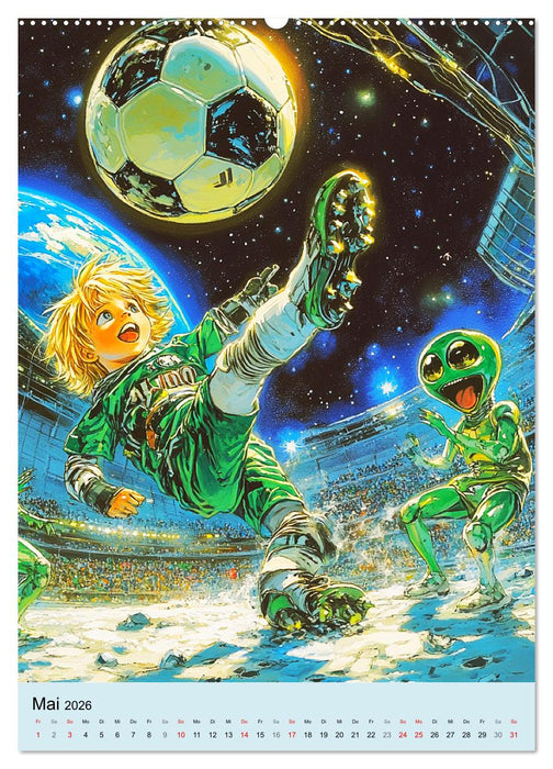 Im Weltall. Manga-Astronauten auf Mission (CALVENDO Premium Wandkalender 2026)