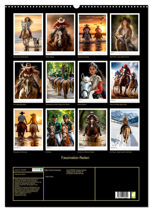 Faszination Reiten (CALVENDO Wandkalender 2026)