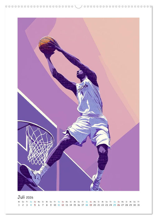 Basketball im Blut (CALVENDO Premium Wandkalender 2026)