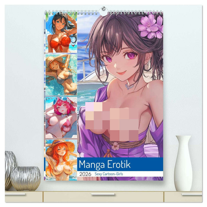 Manga Erotik. Sexy Cartoon-Girls (CALVENDO Premium Wandkalender 2026)