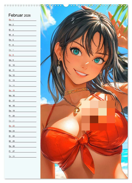 Manga Erotik. Sexy Cartoon-Girls (CALVENDO Premium Wandkalender 2026)