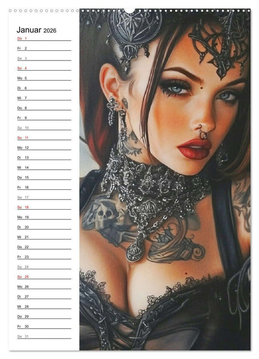 Sinnliche Kunst. Erotische Frauen Paintings (CALVENDO Premium Wandkalender 2026)