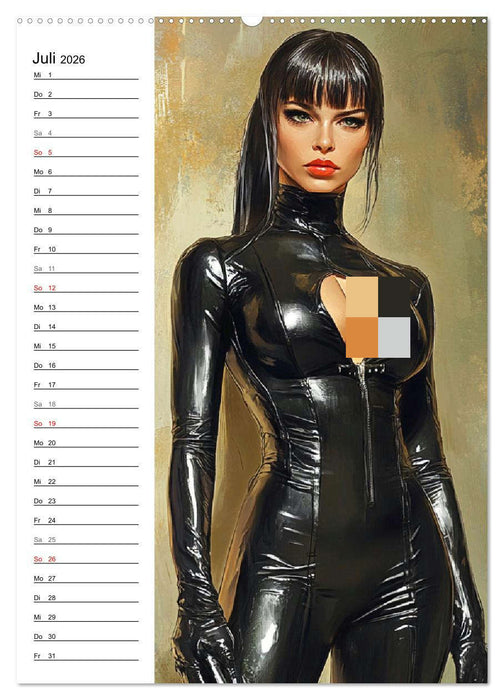 Sinnliche Kunst. Erotische Frauen Paintings (CALVENDO Premium Wandkalender 2026)