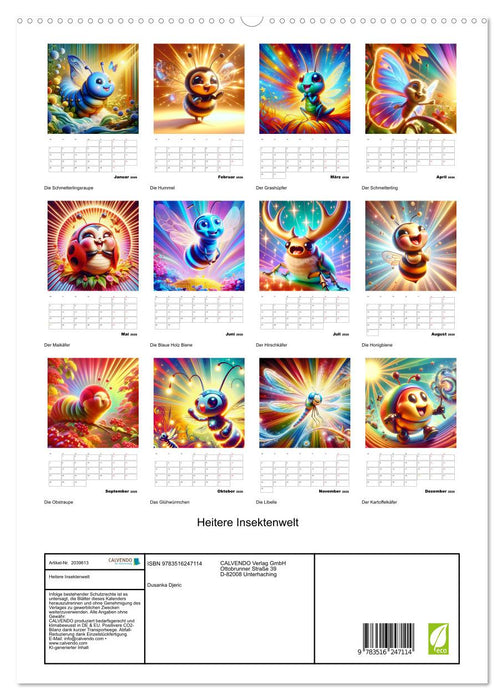 Heitere Insektenwelt (CALVENDO Premium Wandkalender 2026)
