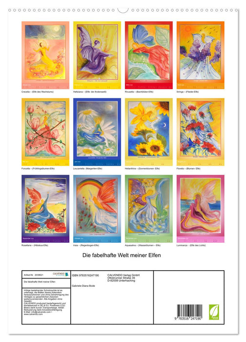 Die fabelhafte Welt meiner Elfen (CALVENDO Premium Wandkalender 2026)