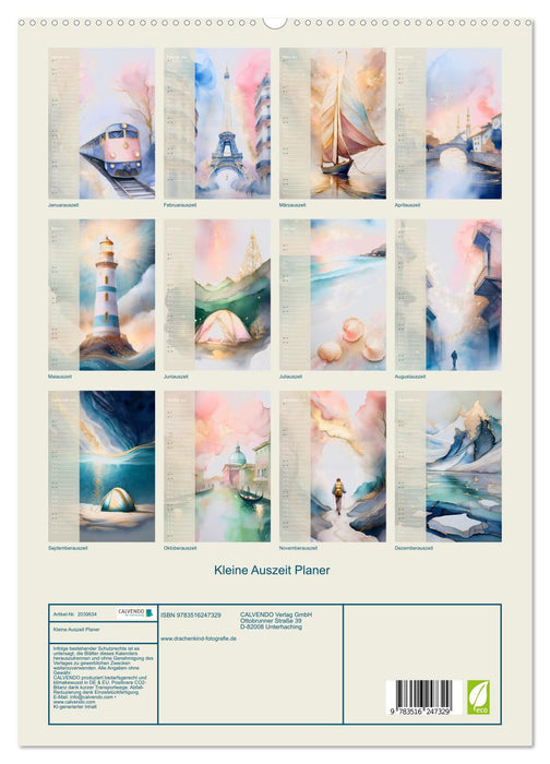 Kleine Auszeit Planer (CALVENDO Premium Wandkalender 2026)