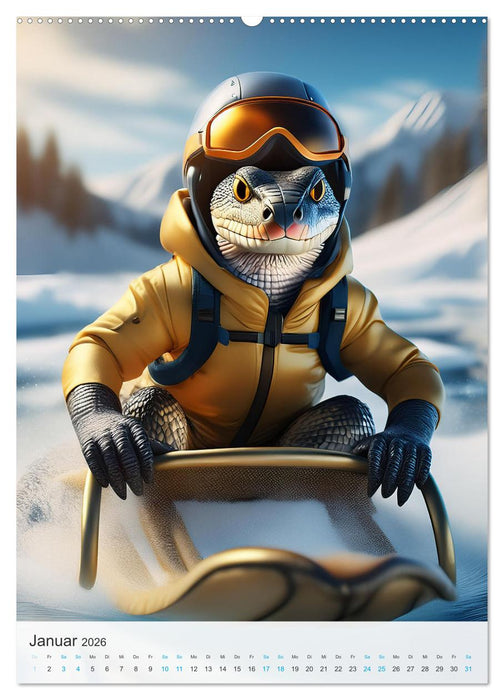 Crazy Safari (CALVENDO Premium Wandkalender 2026)