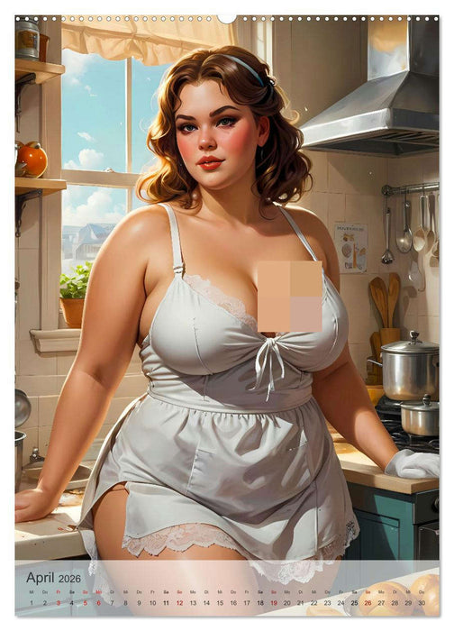 Pin-up Girls - Dralle Schönheiten (CALVENDO Premium Wandkalender 2026)