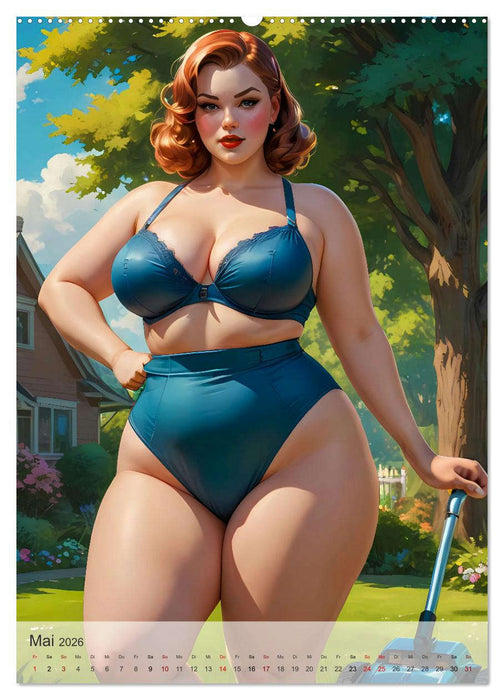 Pin-up Girls - Dralle Schönheiten (CALVENDO Premium Wandkalender 2026)