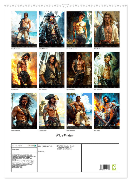 Wilde Piraten (CALVENDO Wandkalender 2026)