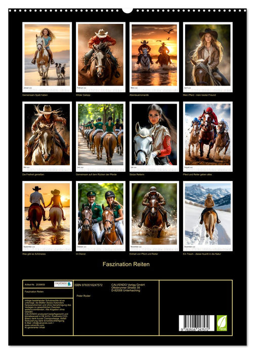 Faszination Reiten (CALVENDO Premium Wandkalender 2026)