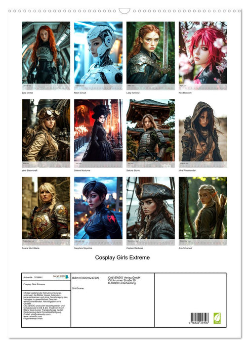 Cosplay Girls Extreme (CALVENDO Wandkalender 2026)