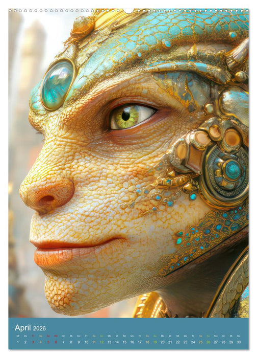 Fremde Zivilisationen - Science Fiction (CALVENDO Wandkalender 2026)