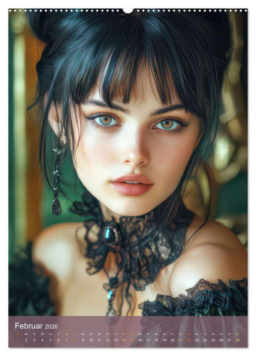 Sexy Gothik Frauen (CALVENDO Wandkalender 2026)