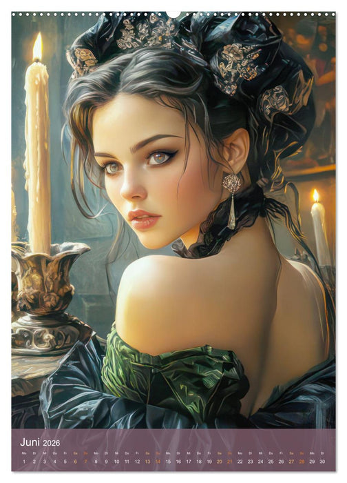 Sexy Gothik Frauen (CALVENDO Wandkalender 2026)