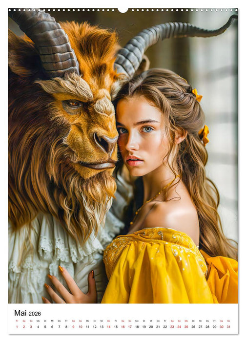 Zauberhafte Märchenfiguren - Die bekanntesten Frauen in Kindermärchen (CALVENDO Wandkalender 2026)