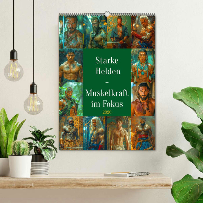 Starke Helden - Muskelkraft im Fokus (CALVENDO Wandkalender 2026)