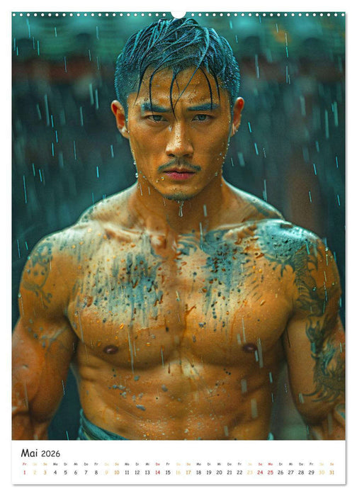 Starke Helden - Muskelkraft im Fokus (CALVENDO Wandkalender 2026)