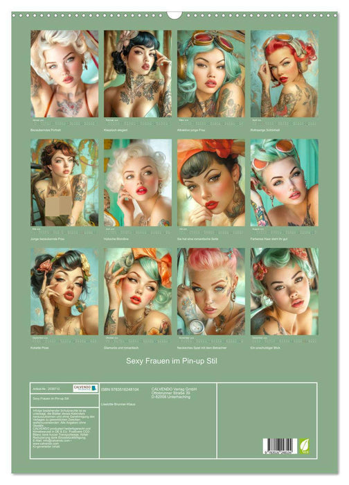 Sexy Frauen im Pin-up Stil (CALVENDO Wandkalender 2026)