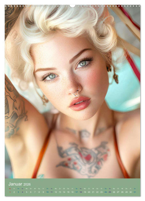 Sexy Frauen im Pin-up Stil (CALVENDO Wandkalender 2026)