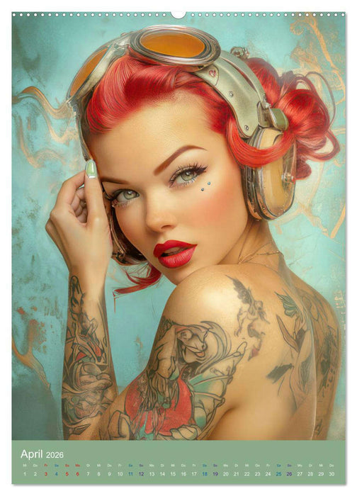 Sexy Frauen im Pin-up Stil (CALVENDO Wandkalender 2026)