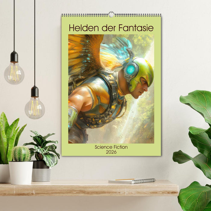 Helden der Fantasie Science-Fiction (CALVENDO Wandkalender 2026)