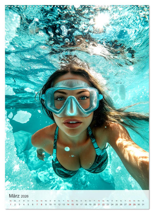 Diving Queens (CALVENDO Premium Wandkalender 2026)