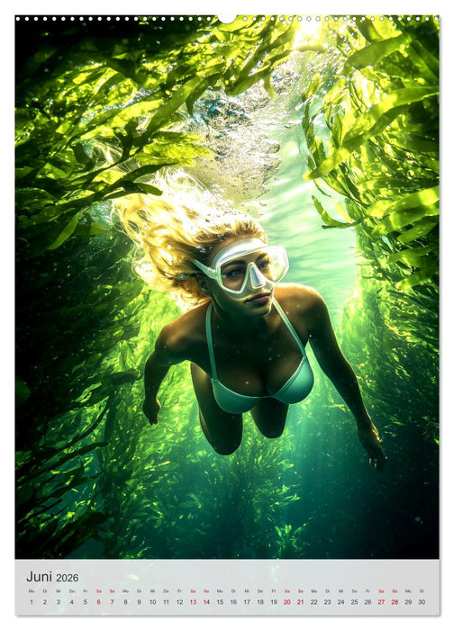 Diving Queens (CALVENDO Premium Wandkalender 2026)