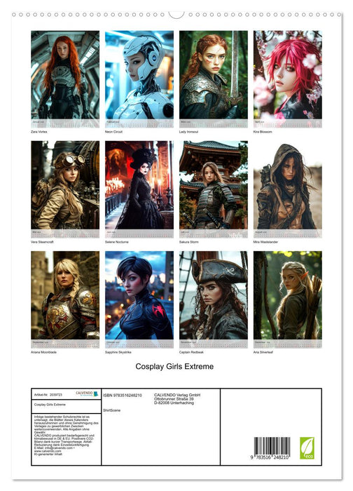 Cosplay Girls Extreme (CALVENDO Premium Wandkalender 2026)