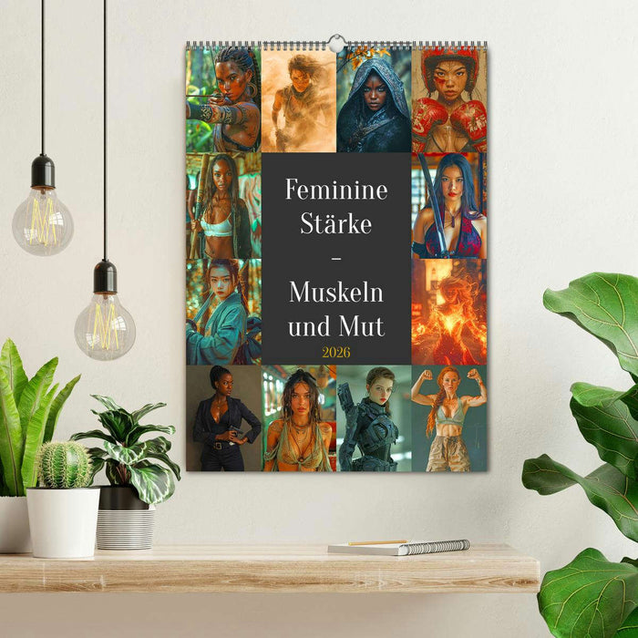 Feminine Stärke - Muskeln und Mut (CALVENDO Wandkalender 2026)