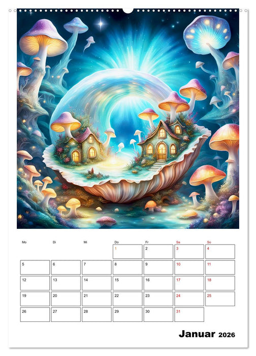 Zauberhafte Muschelhäuser (CALVENDO Wandkalender 2026)