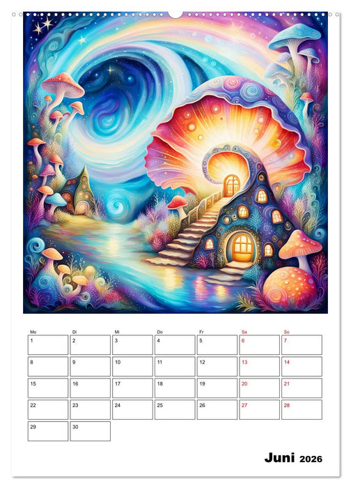 Zauberhafte Muschelhäuser (CALVENDO Wandkalender 2026)