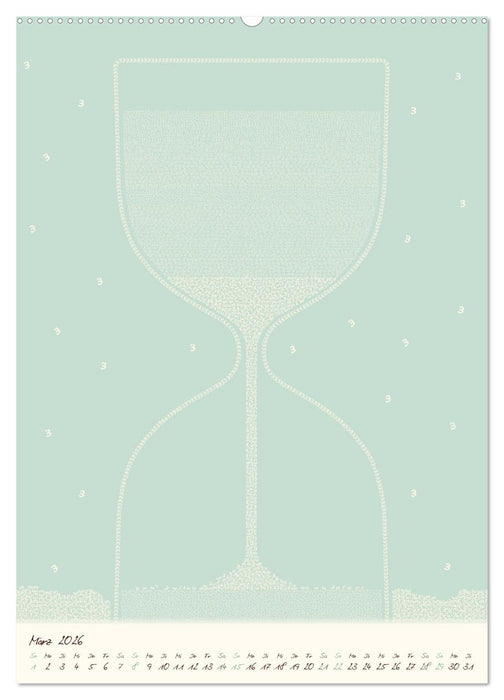 Zahlen rieseln durch das Jahr ... (CALVENDO Wandkalender 2026)