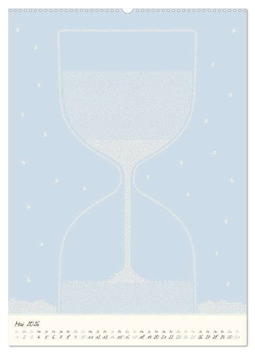 Zahlen rieseln durch das Jahr ... (CALVENDO Wandkalender 2026)