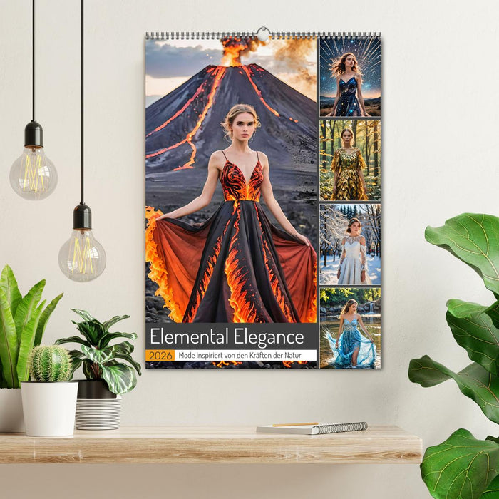 Elemental Elegance - Mode inspiriert von den Kräften der Natur (CALVENDO Wandkalender 2026)