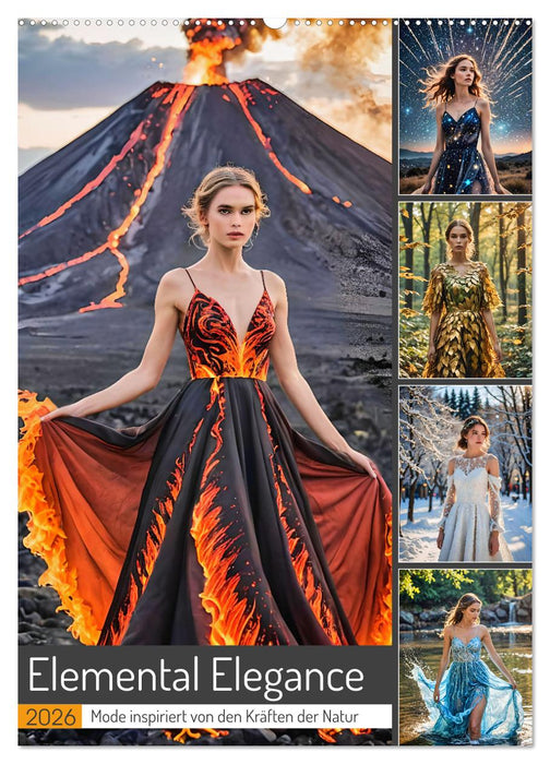 Elemental Elegance - Mode inspiriert von den Kräften der Natur (CALVENDO Wandkalender 2026)